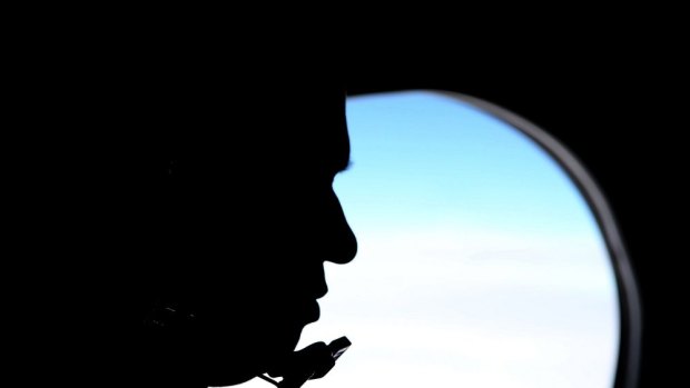 An RAAF observer on an AP-3C Orion.