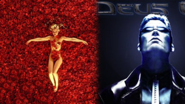 American Beauty is not an "old movie", but Deus Ex is an old game. How can this be when they were released in the same year?