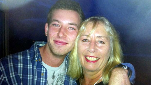 Black market: Daniel Skelly and his mother Alanna, on his 21st birthday.
