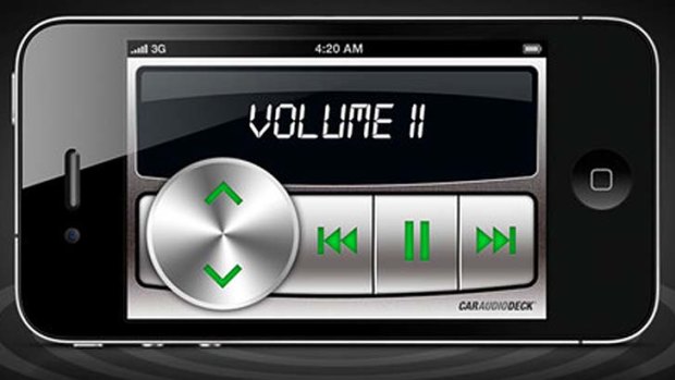 Barber's Car Audio Deck app.