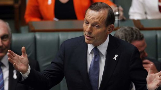 Under pressure to reconcile: Prime Minister Tony Abbott.