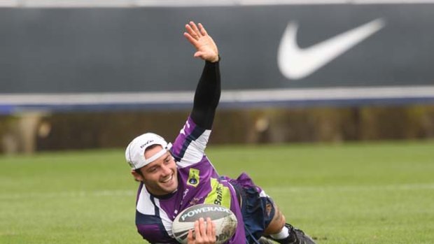 Down but not out ... Melbourne halfback Cooper Cronk wants to stay with the Storm.