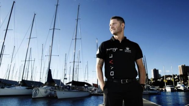 Michael Clarke at the Cruising Yacht Club of Australia in Sydney on Tuesday.