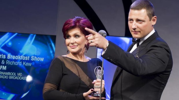 ACRAs co-hosts Sharon Osbourne and Merrick Watts.