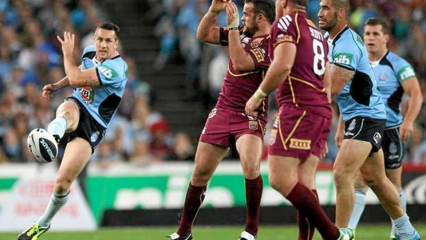 Scapegoat: James Maloney defended Mitchell Pearce.
