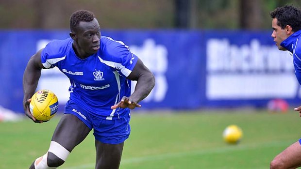 It's showtime: After three years of development, Sudanese-born Majak Daw is ready for AFL.