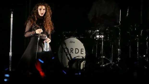 Lorde perfoms for fans at Silo in Auckland, New Zealand.
