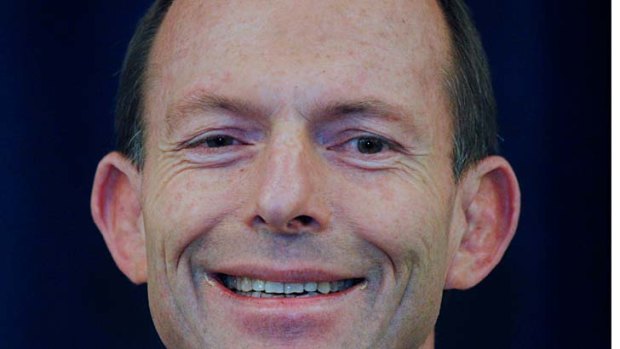 Reason to be cheerful: Tony Abbott is on an easy run to power.