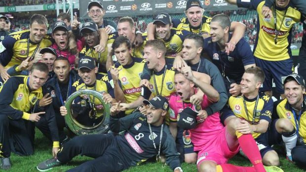 Celebrations: Central Coast Mariners this year.