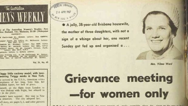 "Jolly housewife": an Australian Women's Weekly article from 1967 featuring Vilma Ward.