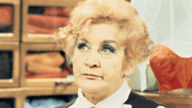 Mollie Sudgen in the TV series 'Are You Being Served?'