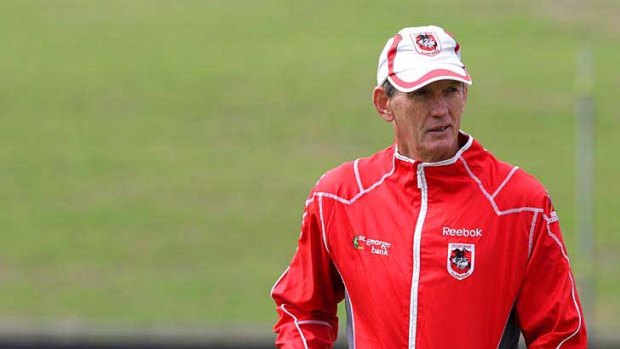 Wayne Bennett ... the incoming Knights coach met new owner Nathan Tinkler in Newcastle last night.
