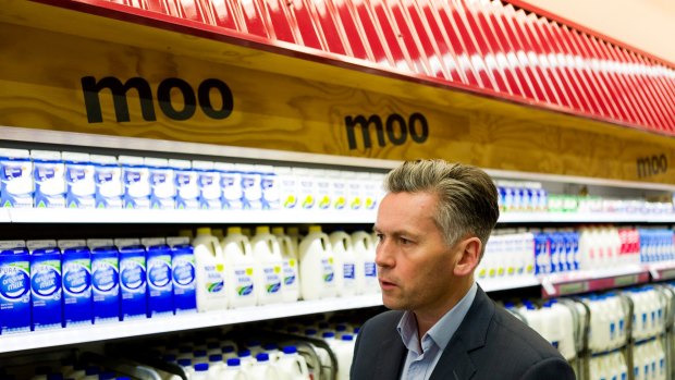 Lactose intolerant: Coles managing director John Durkan.