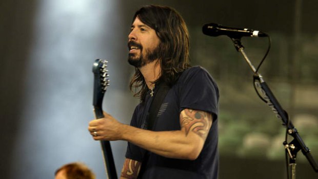 'Sacred ground' ... Dave Grohl would never allow Foo Fighters to play Nirvana songs.