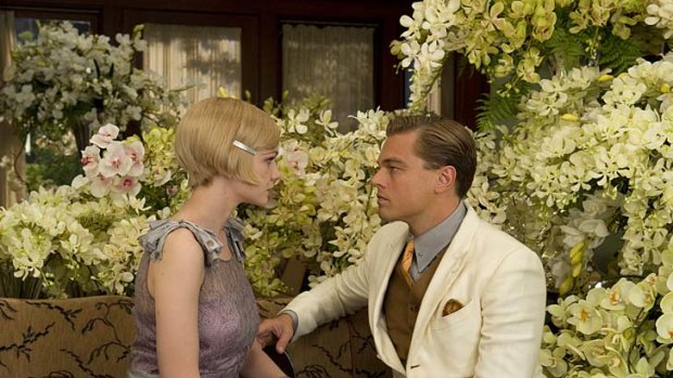 Lavish: Leo DiCaprio as Jay Gatsby and Carey Mulligan as Daisy Buchanan in <i>The Great Gatsby.</i>
