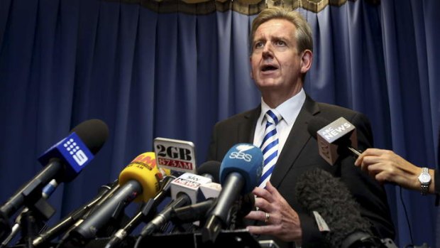 Former NSW premier Barry O'Farrell resigns in April over <i>that</i> bottle of wine.
