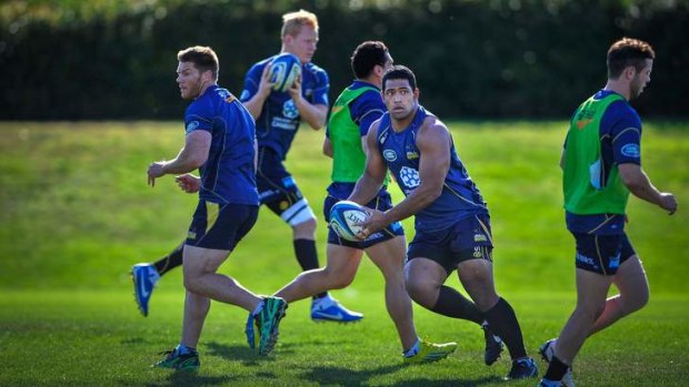 The Brumbies worked hard at training on Monday.