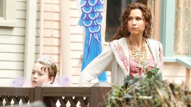 Benjamin Stockham  and Minnie Driver in a scene from About A Boy.