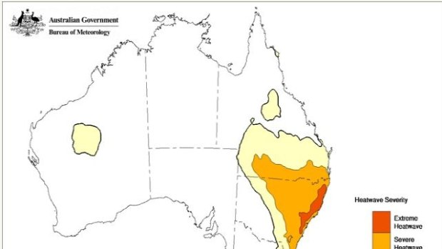 Severe heatwave conditions are expected to affect the entire eastern coastline of NSW at the end of the week.
