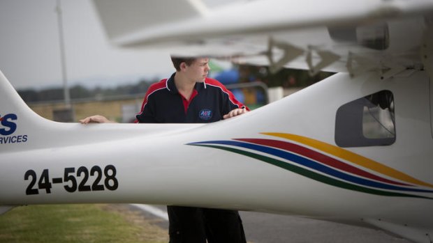 Brentwood Secondary College student Anthony Gullifer has his sights set on flying solo.