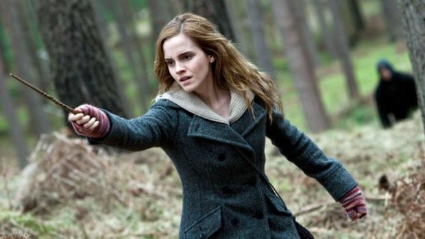 Magic moment ... Emma Watson in her signature role as Hermione Granger.  