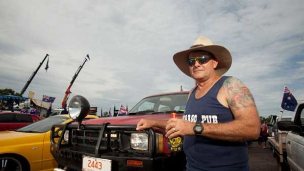 Like many Northern Territorians, Steve Hawkett has his four-wheel-drive fitted with a bullbar, but the device could be outlawed.