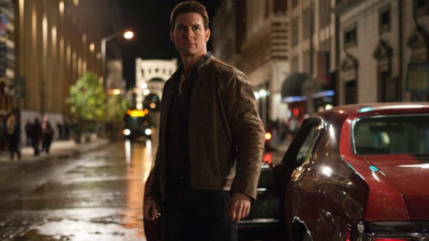 Tom Cruise in a scene from 'Jack Reacher'. Cruise plays a former military cop investigating a sniper case.