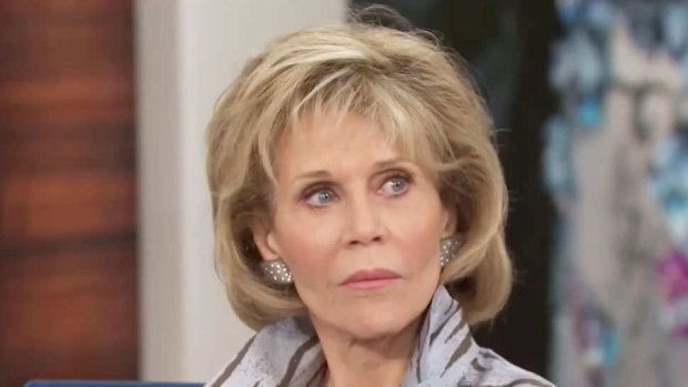 Jane Fonda was not impressed by Kelly's focus on her plastic surgery.