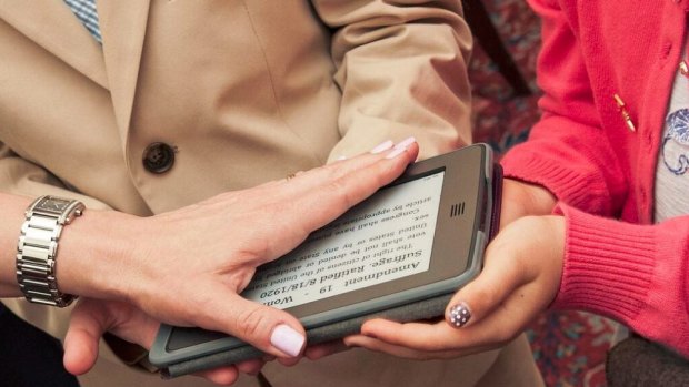 Suzi LeVine has become the first US Ambassador to swear her oath of allegiance on her Kindle.