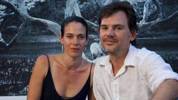 Artist Joshua Yeldham,  who is creating an artwork for <i>Spectrum</i>'s cover, with his wife, Jo.