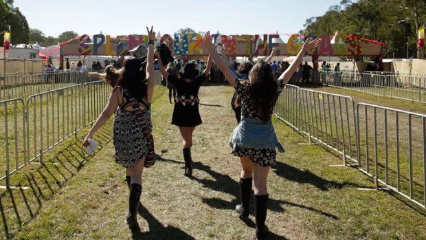 Strong start: Festival goers arrive onsite at Splendour In the Grass 2014 on July 26, 2014 in Byron Bay, Australia.