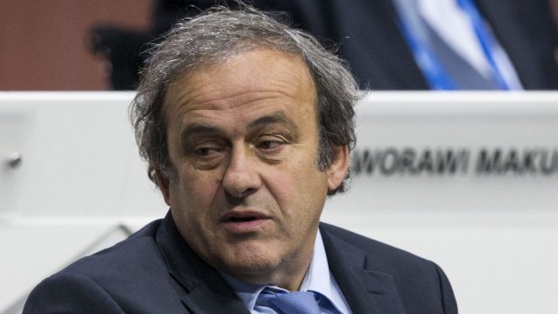 Out of the running: Michel Platini.