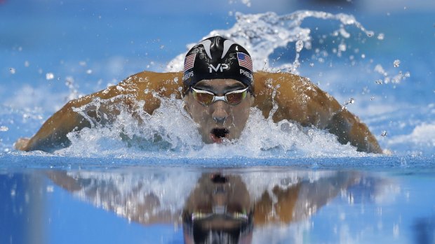 Justin Rose said he had been taken by a still image of Michael Phelps, mid-stroke, front-on, goggled eyes looking only ahead.