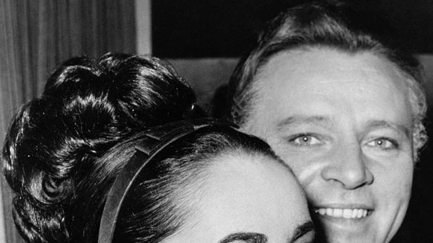 Elizabeth Taylor and Richard Burton during the filming of "The V.I.P." in 1962.