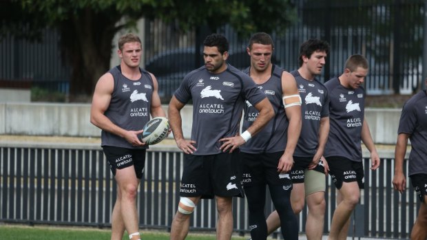Greg Inglis, second from left, has a passion to improve indigenous health.