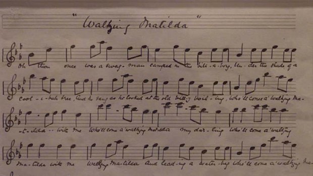An 1897 manuscript of the song.
