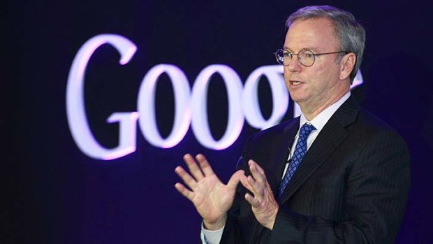 Google chairman Eric Schmidt.