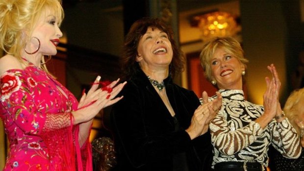 Stars are out: Dolly Parton, Lily Tomlin and Jane Fonda.