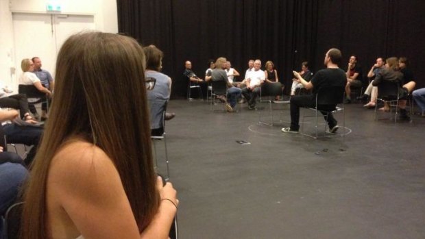 Performances were held in a rehearsal room at the State Theatre.