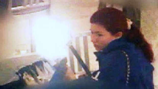 Spy ... Anna Chapman was pictured in a New York coffee shop.