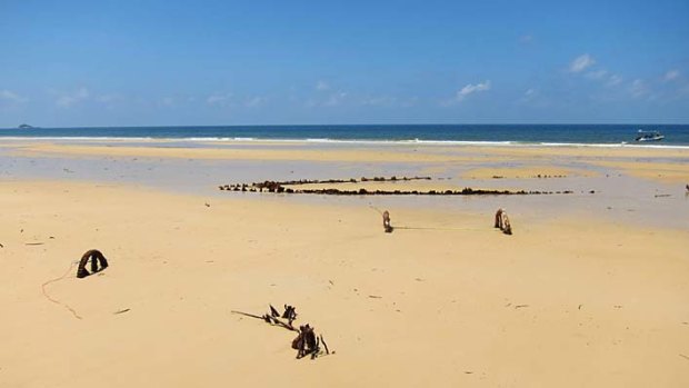 The Hinchinbrook shipwreck.