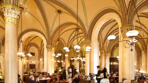 Vienna’s ornate Café Central.