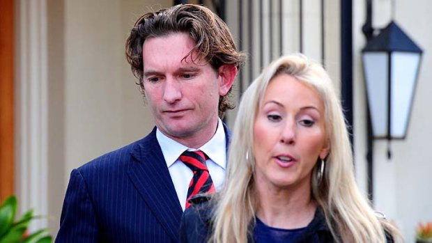 James Hird and his wife Tania.