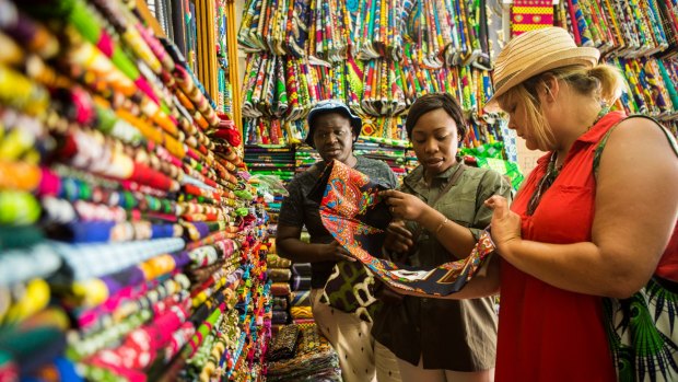 Textiles in  Brazzaville.