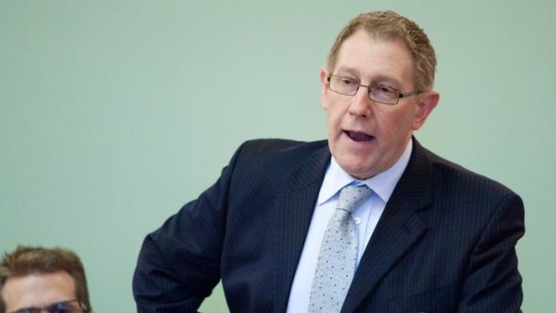 Bruce Flegg's son Jonathan has told a court that he never lobbied his father.
