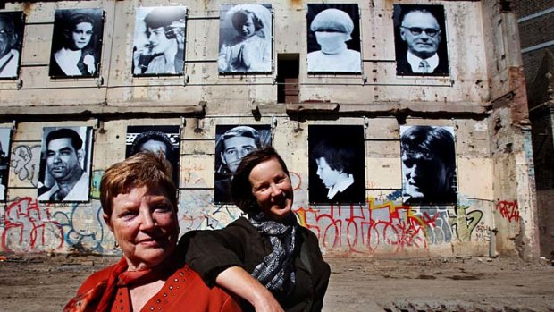 History ... Chris Viglienzone and Prue Mesa were daughters of Chippendale publicans and their childhood portraits are part of Local Memory, an art project at the former Carlton United Brewery.