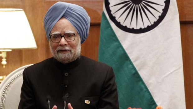 Aid promises to Africa ... Indian Prime Minister Manmohan Singh.