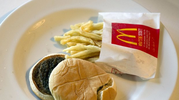 Changing the perception ... The fast food chain famously copped flak in 2010 after artist Sally Davies left a Happy Meal to decompose on her coffee table. After six months, it showed little sign of deterioration.