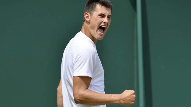 Straight-sets win: Bernard Tomic.