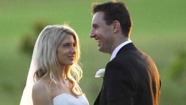 Tim Howard marries sweetheart Sarah Mackintosh at Sanctuary Cove resort on the Gold Coast.